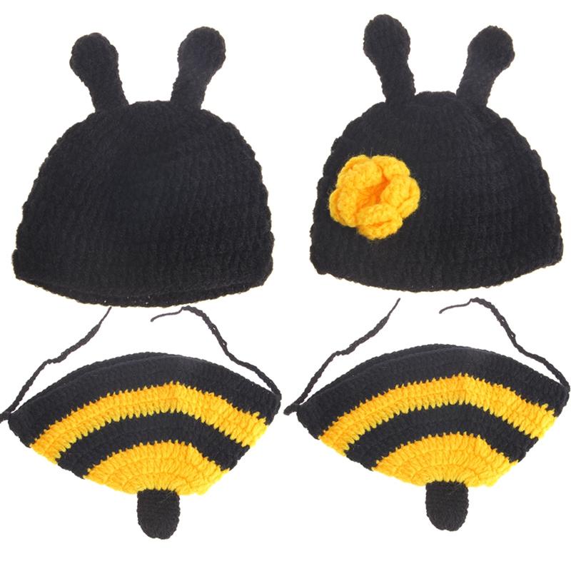 Set mũ và quần đan len mềm mại cho bé chụp ảnh