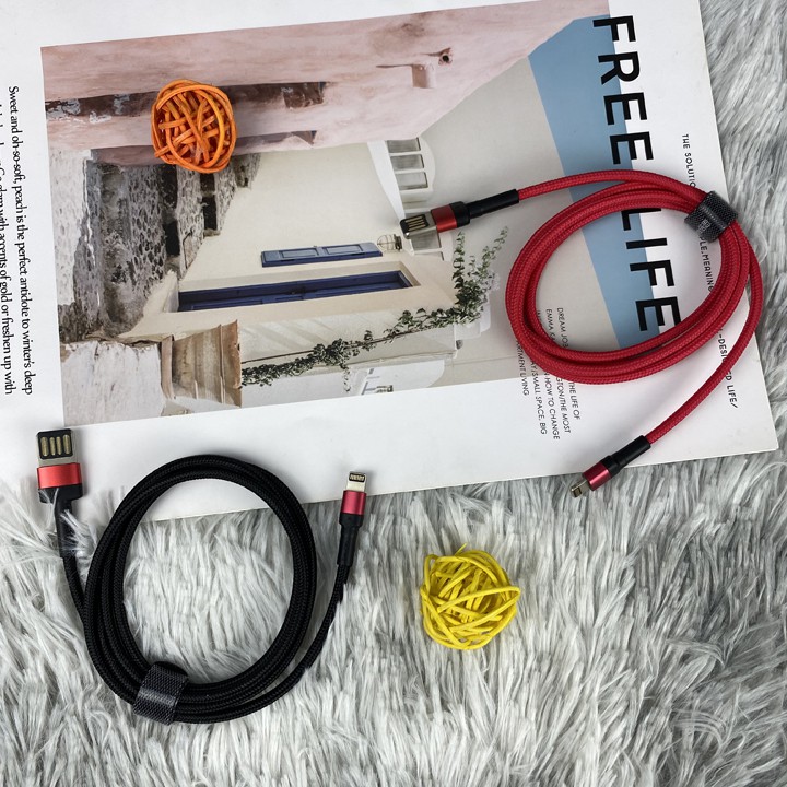 Dây sạc nhanh iPhone Baseus chống gãy chân 1met/2met - Mã TZLC698