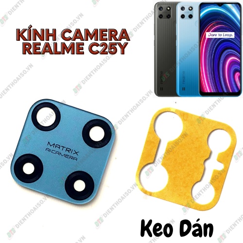 Kính camera realme c25y kèm keo dán