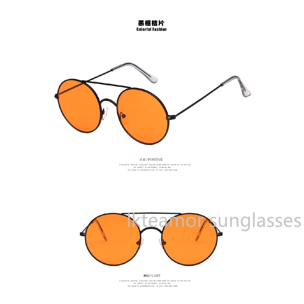 Kính mát gọng kim loại kiểu dáng vintage thời trang cho nữ