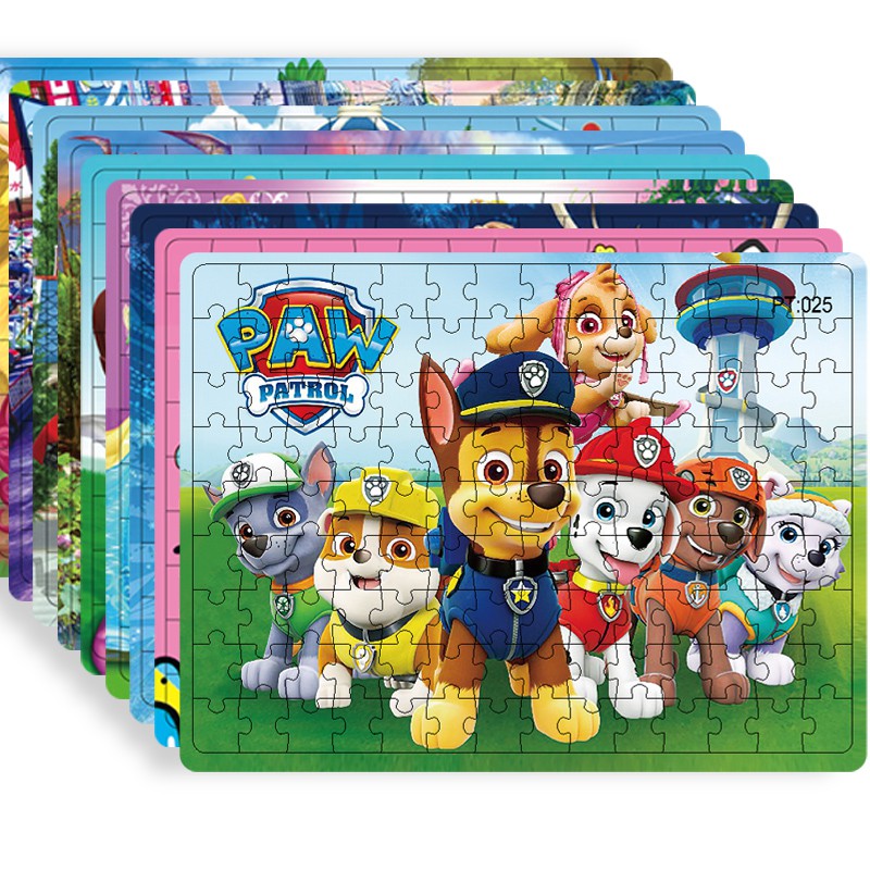 Bộ đồ chơi xếp hình 126 mảnh ghép họa tiết đội chú cún tuần tra hoạt hình đáng yêu dành cho trẻ em