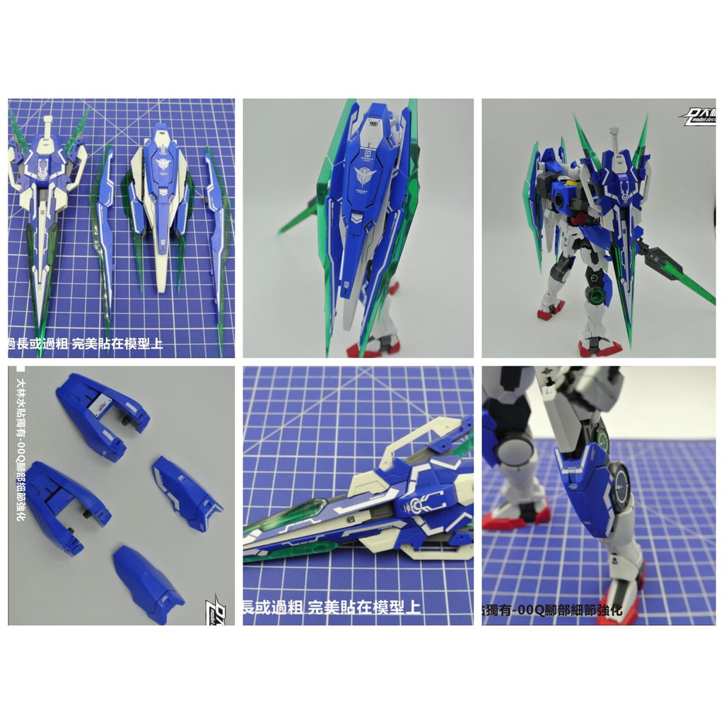 Decal dán mô hình MG HG RG series Gundam 00Q Qan T QanT 00Q 8822 các loại - Water sticker