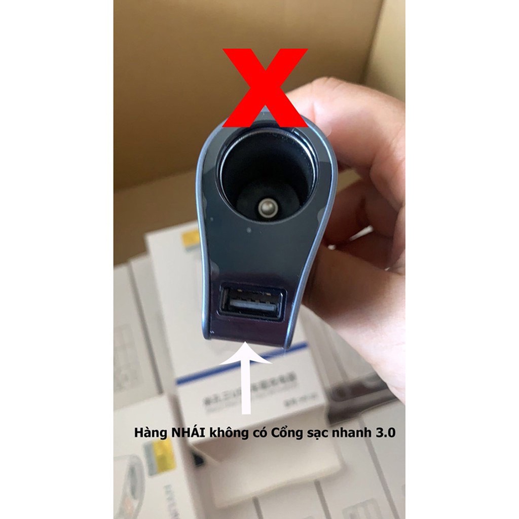 Tẩu sạc huyndai 1 tẩu tròn và 3 USB Sạc nhanh Qc 3.0 có đèn led báo điện ac quy