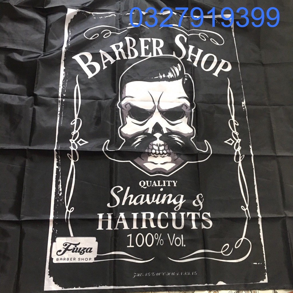 [Free Ship] Áo choàng cắt tóc , khăn choàng cắt tóc Barber BA11