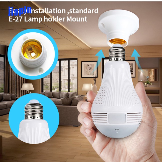 Camera An Ninh Không Dây Dạng Bóng Đèn Xoay 360 Độ | BigBuy360 - bigbuy360.vn