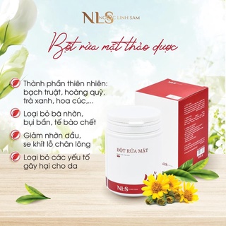 Bột rửa mặt thảo dược ngọc linh sâm,bột rửa mặt dành cho cả da nhạy cảm nhất