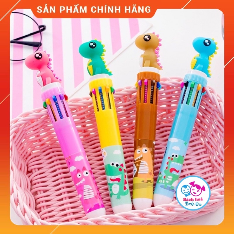 Bút Bi Bấm Kì Lân Nhiều Màu ( 10 Màu Khác Nhau )