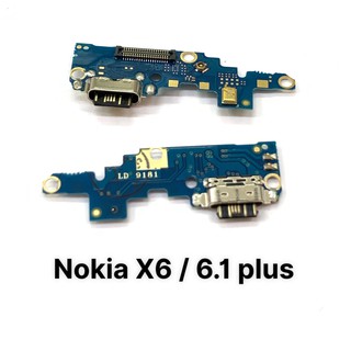 Cụm chân sạc nokia 6.1 plus / nokia x6 zin new - bao test 1 tuần