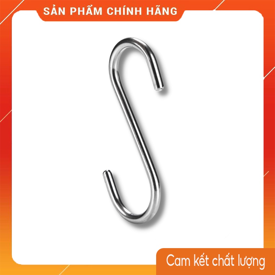 Móc treo đồ chữ S chất liệu inox 304 tải trọng lớn phù hợp làm móc treo quần áo, dụng cụ nhà bếp