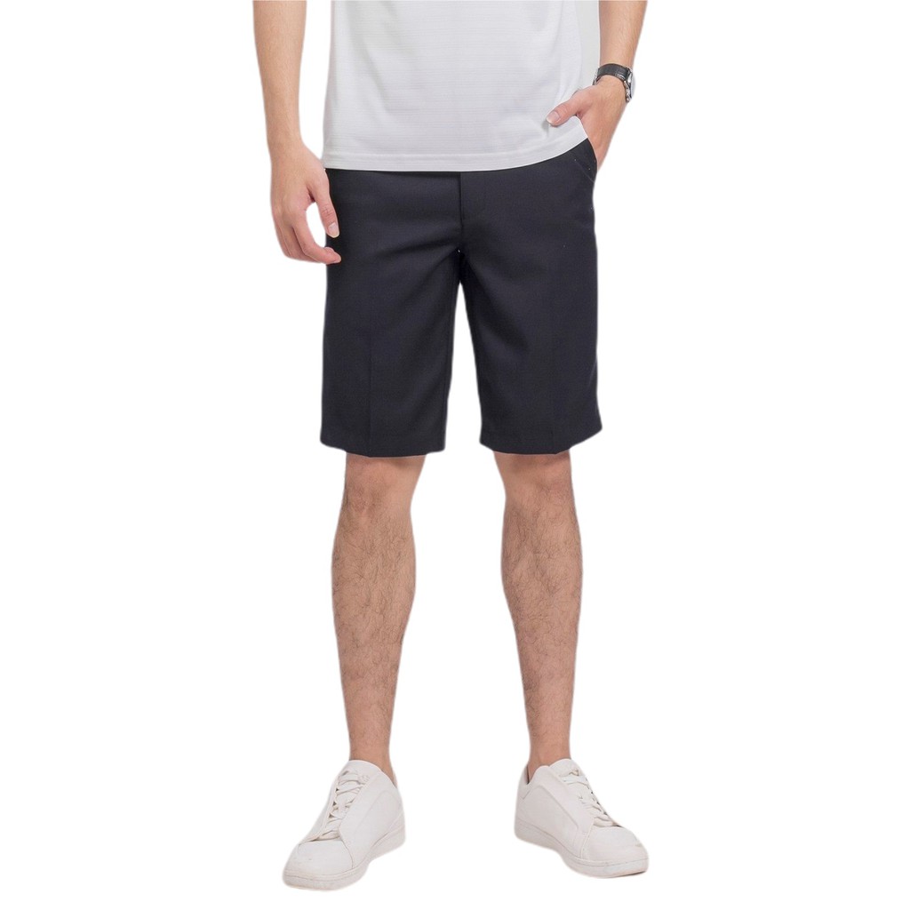 Quần Short Nam Aristino ASO035S9 Quần Short Âu Màu Đen Dáng Regular Fit