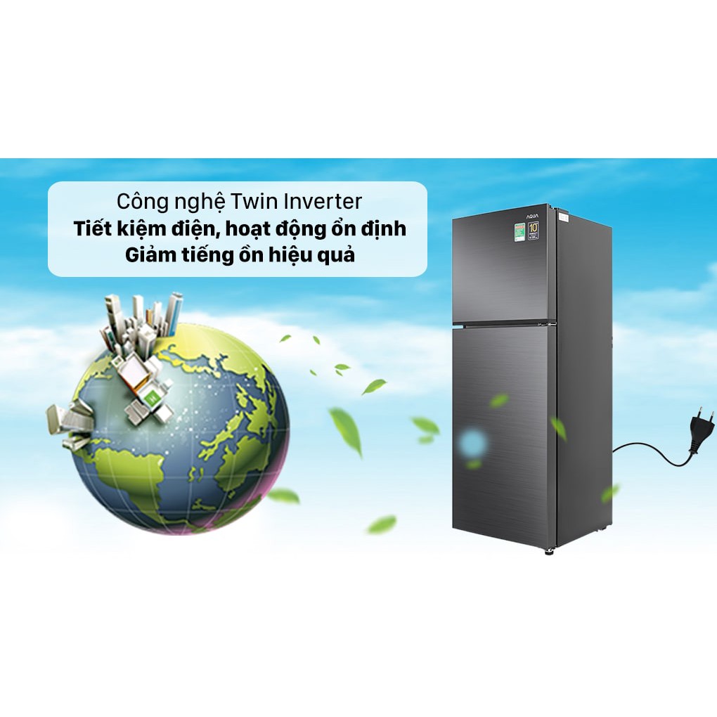 Tủ lạnh Aqua Inverter 212 lít AQR-T239FA(HB) (Miễn phí giao tại HCM-ngoài tỉnh liên hệ shop)