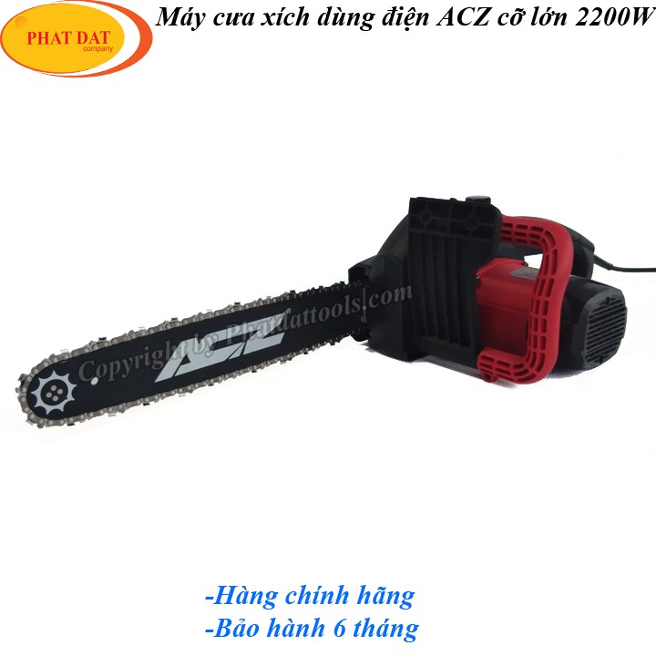 Máy cưa xích chạy điện ACZ 405-9 2200W lam cỡ lớn-Bảo hành chính hãng 6 tháng