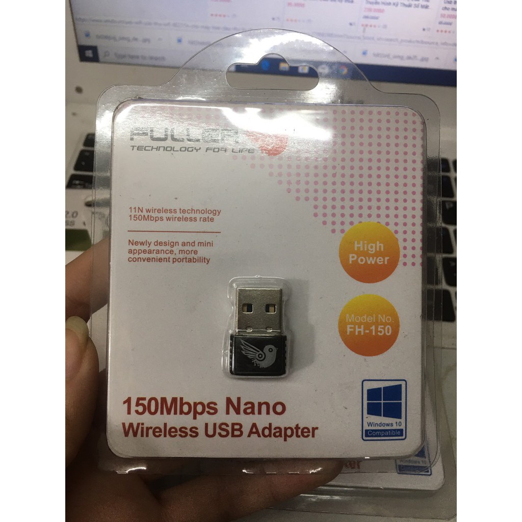 Bộ Thu Wifi Cho Máy Tính Bàn ⚡️Freeship⚡️ USB Thu Sóng Wifi Cho PC - Bộ Thu Wifi Fuhler FH150 Tốc Độ 150Mbps | BigBuy360 - bigbuy360.vn