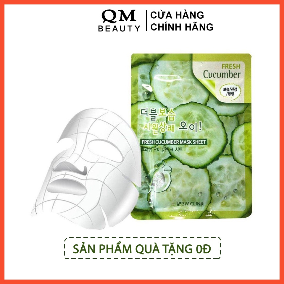 Quà tặng - Mặt nạ 3W Clinic Dưa Leo Fresh Mask Sheet 23ml