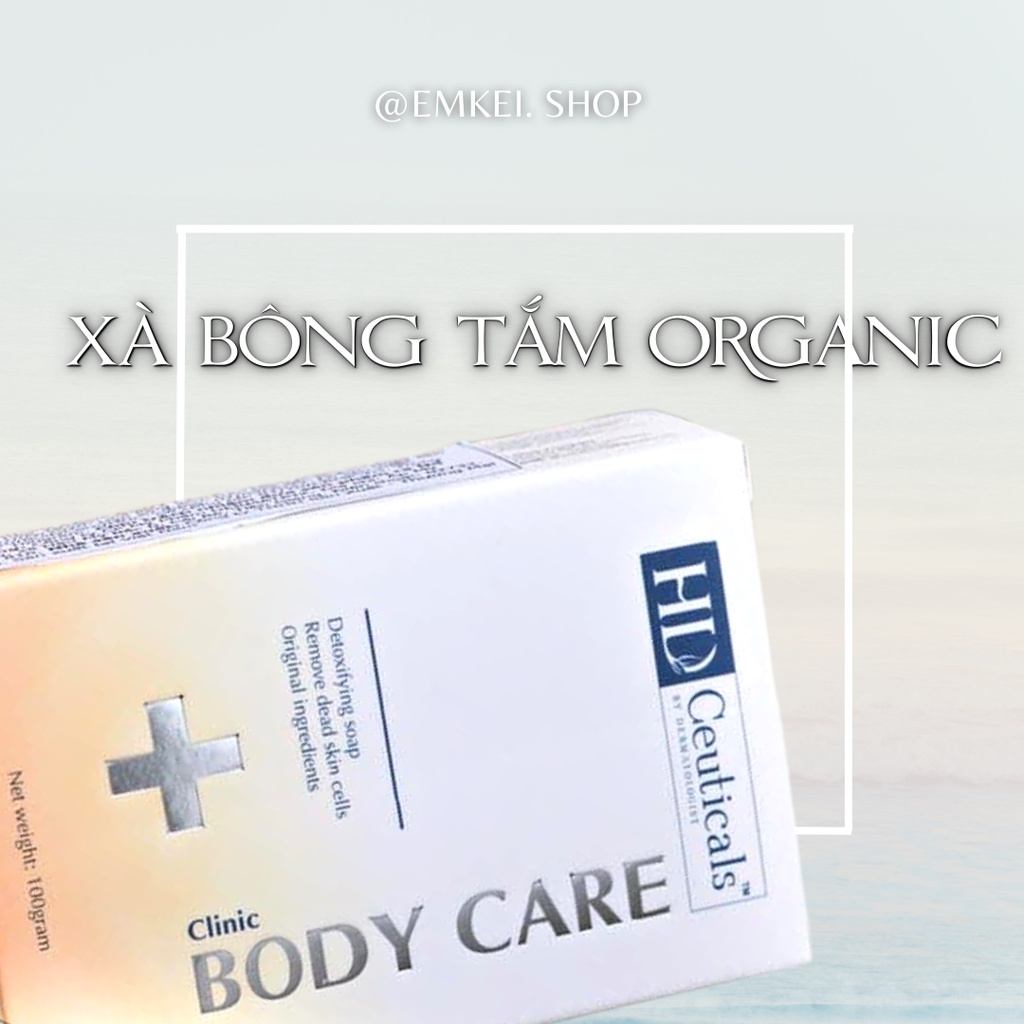 HD SOAP - Xà bông tắm thiên nhiên Detox giảm thâm mụn lưng, viêm nang lông