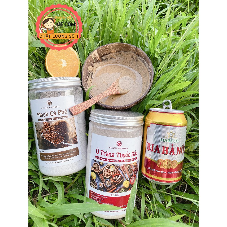 Tắm Trắng thảo mộc - Ủ Thuốc Bắc Sunny Garden 500gr giúp da trắng hồng