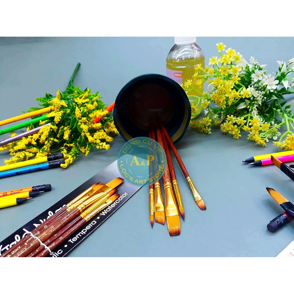 [Lộc'sArtStore] Bộ cọ Artist Brush Set - Giorgione (5 cây)