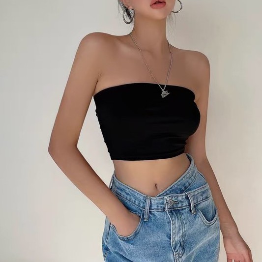 Áo Ống Ôm Croptop Sexy Cho Nữ - Quây Ngang Màu Trơn Basic Mặc Trong Vest, Sơmi - Quay Thun Ngực Đơn Giản Có Đủ Size