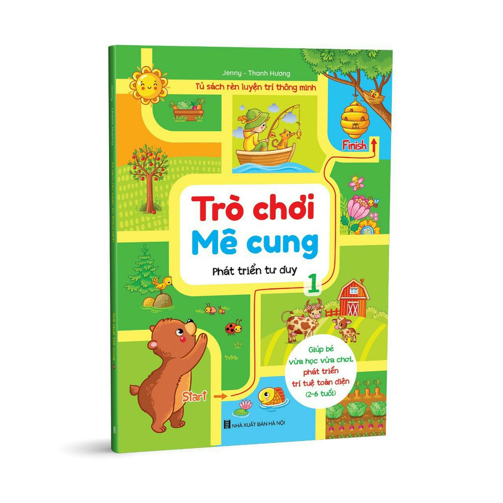 Sách - Rèn luyện trí thông minh - Trò chơi mê cung phát triển tư duy &amp; Trò chơi tìm kiếm phát triển tư duy (Bộ 4 cuốn)