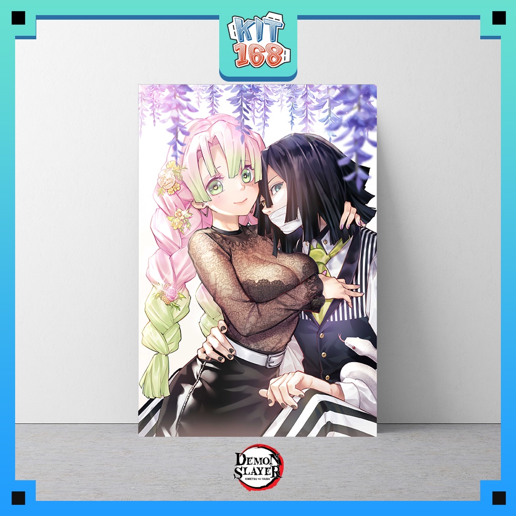 Poster Hình Mitsuri và Obanai - Kimetsu no Yaiba (POSPIC-0093)