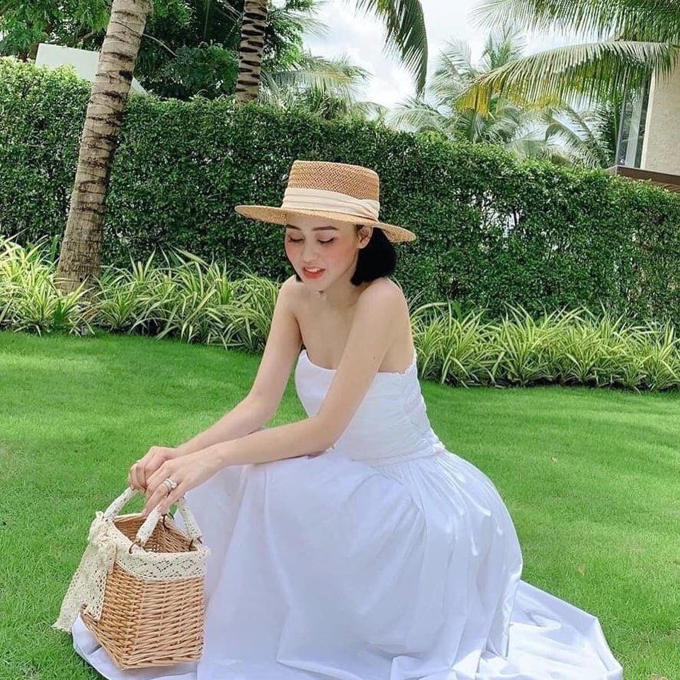 Túi Mây Tre Đan Cao Cấp Đính Nơ Ren | BigBuy360 - bigbuy360.vn