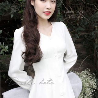 DoubleDots - váy trắng dài tay Ginny