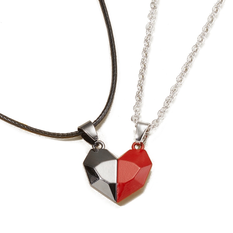 Bộ 2 Vòng cổ hình trái tim có nam châm dành cho cặp đôi