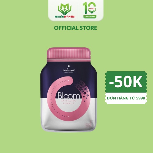 Kẹo dẻo bổ sung Collagen Sakura Bloom Anti - Aging Collagen Gummies 140g - Mỹ Phẩm Mai Hân