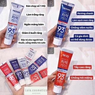 Kem đánh răng Median Dental93% Hàn quốc 120g