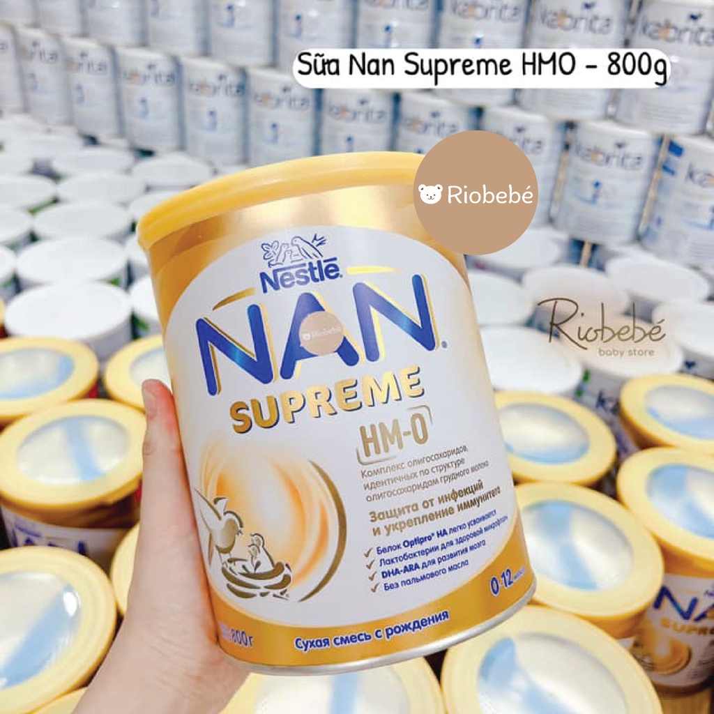 Sữa Nan Supreme HMO vàng 400g/800g đủ số 1, 2,3 [Hàng chuẩn Air - Nội địa Nga]