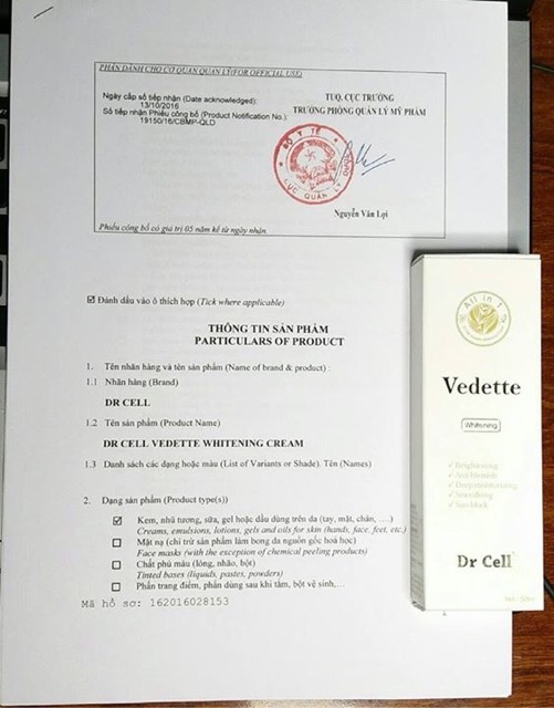 Kem tươi Dr Cell Hàn Quốc 50ml