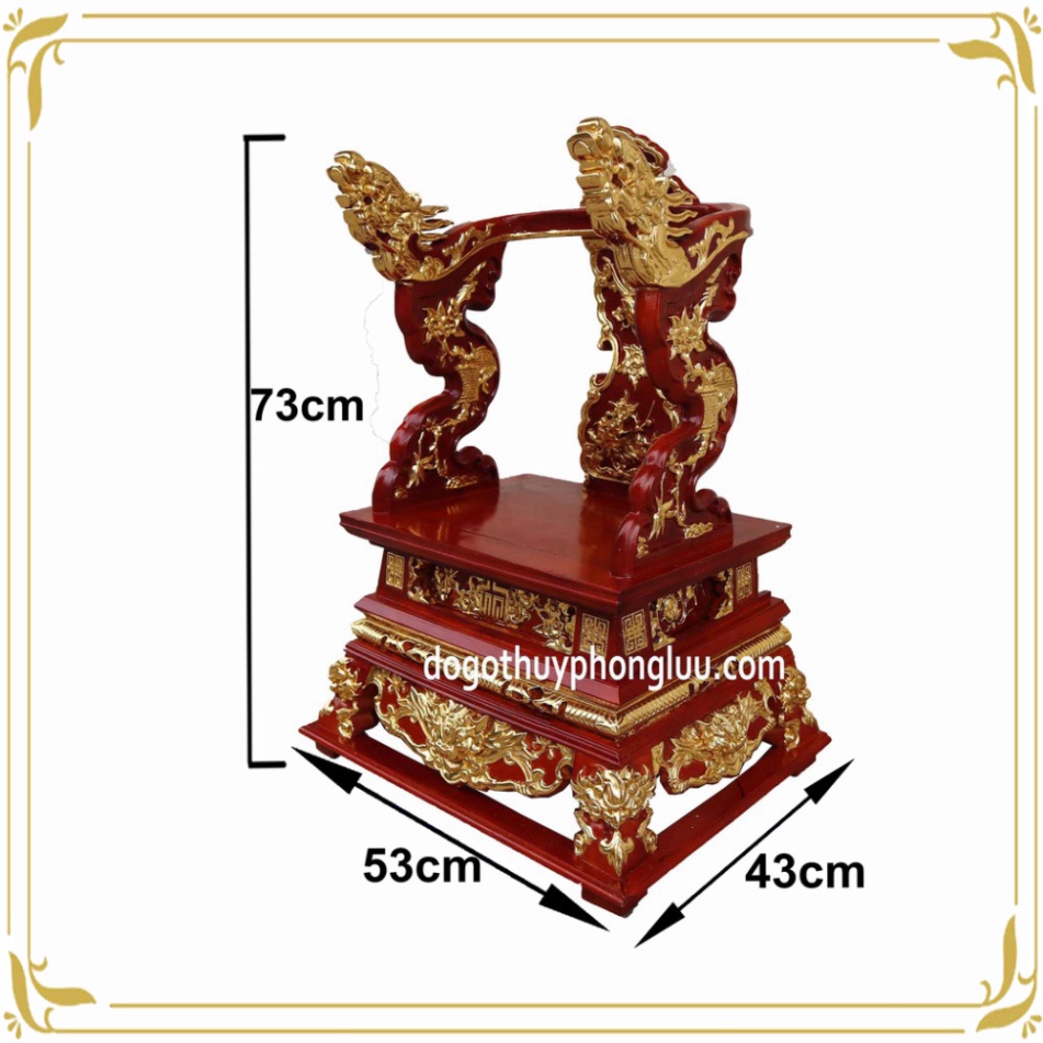 Ngai thờ cúng vách gỗ mít gia tiên cao 73 ngang 53 sâu 43