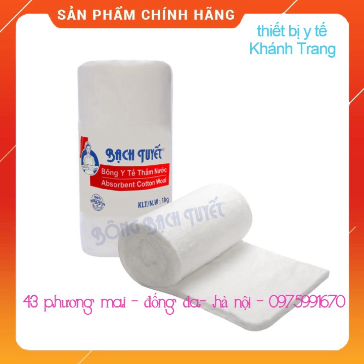 (Gía Sỉ ) Bông y tế Bạch Tuyết dạng cuộn 1kg