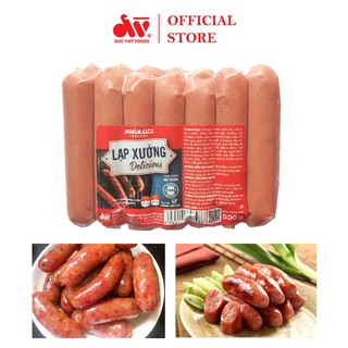 (Giao Nội Thành Hà Nội) Lạp Xưởng Tươi Đức Việt | Túi 500gr 14 Chiếc