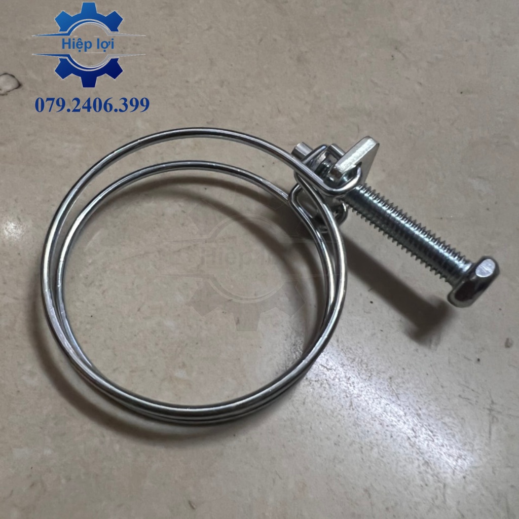 Cổ dê dây - Cổ dê hai dây sắt mạ niken giá rẻ & Quai nhê Clamp đai kẹp xiết ống