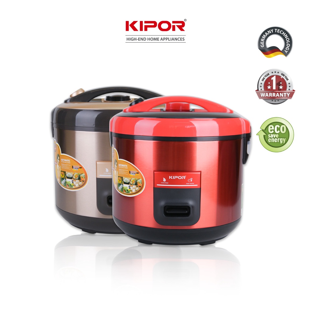 Nồi cơm điện KIPOR KP-N532 - 3.2L - Chống dính TEFLON, Nồi cỡ lớn 6-8 người ăn - Bảo hành tại nhà 12 tháng