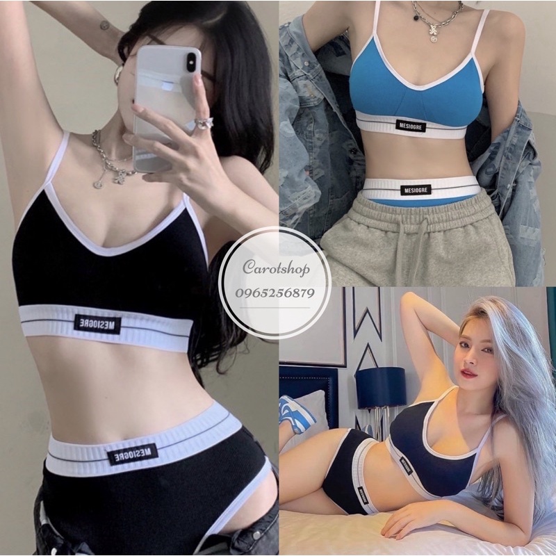 set áo tắm 2 dây viền siêu hot ( bikini viền 2 dây )