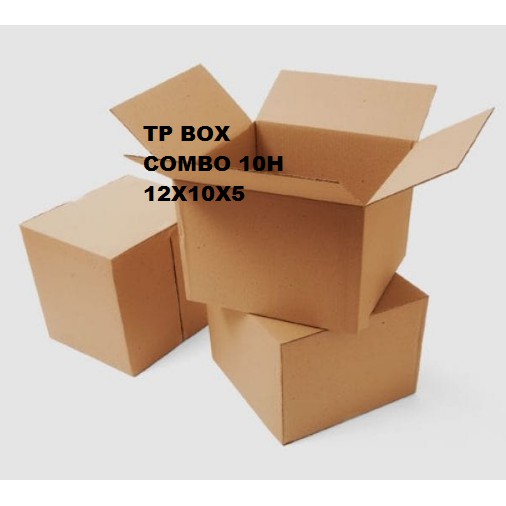 Thùng giấy carton size 12x10x5 bộ 10 hộp giấy carton giá rẻ