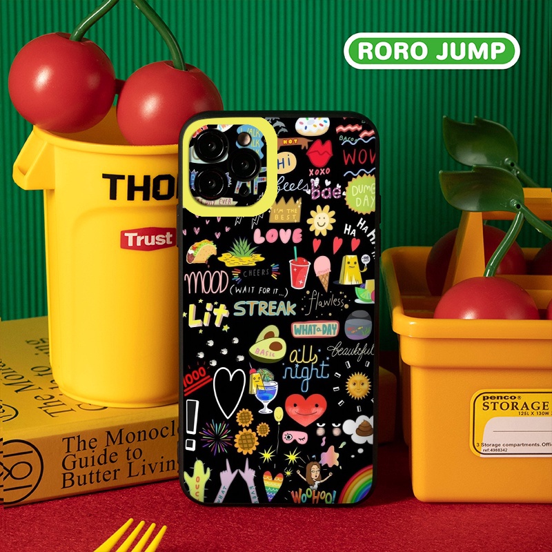 [ IPHONE ] Ốp Lưng Silicon Màu Bảo Vệ CAMERA Sticker ốp iphone 12 pro /x/ 8plus/11 pro/11/12 pro max/13/promax tr335