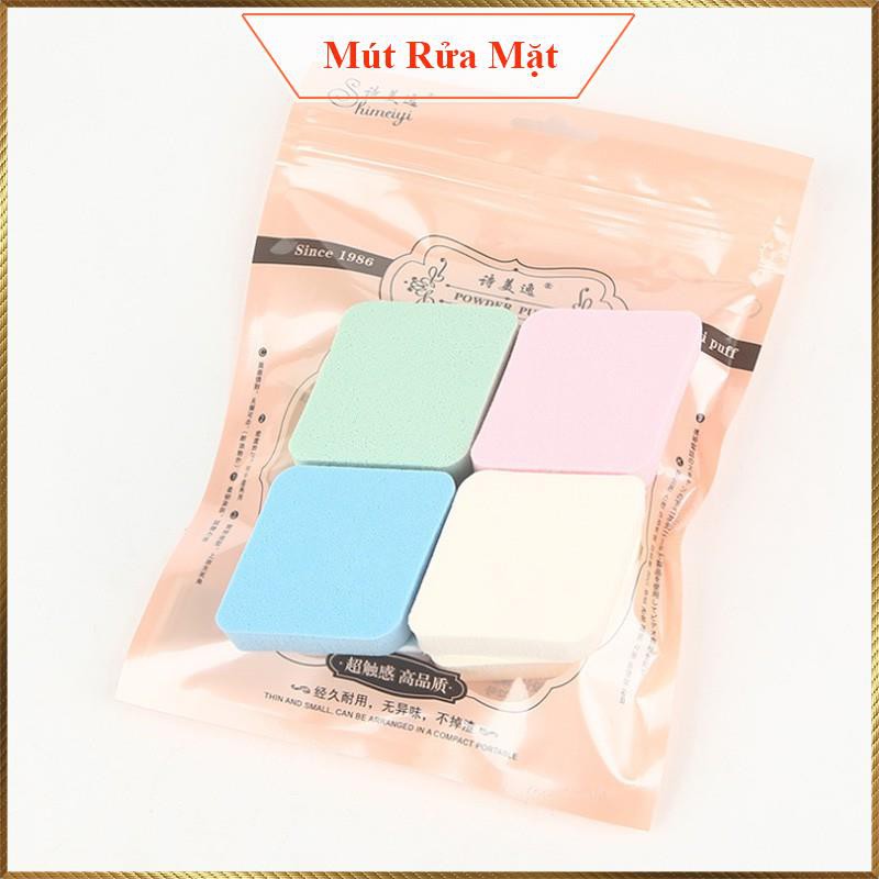 Bọt biển rửa mặt túi 4 miếng Beatiful Charm BC13