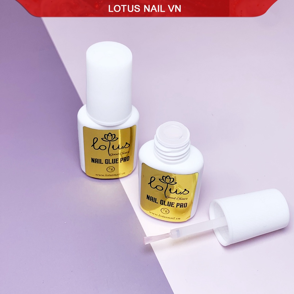 Keo dán móng, nail glue Lotus Pro siêu chắc 7g