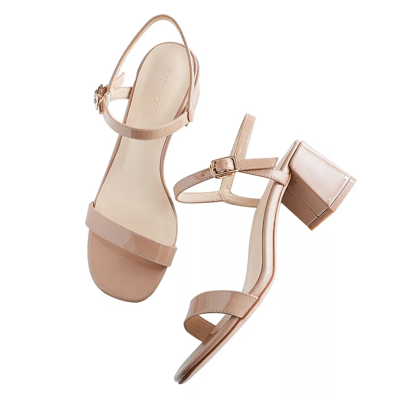 Sandal Đế Vuông 5 Phân Dây Mảnh Siêu Sang