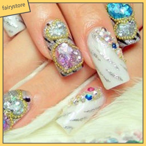 Bộ 2000 đá giả nhiều kiểu trang trí móng thời trang