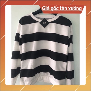 Áo kẻ hottrend đen trắng to ..