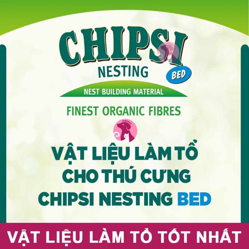 Vật liệu/ Mùn làm tổ cho hamster/sóc/nhím từ hãng Chipsi nổi tiếng số 1 Đức