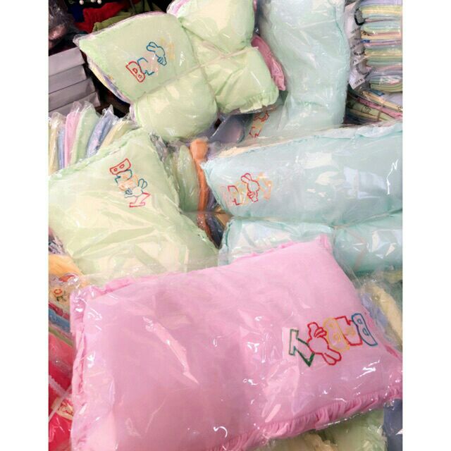 Gối sơ sinh cho bé (lõm+vuông)