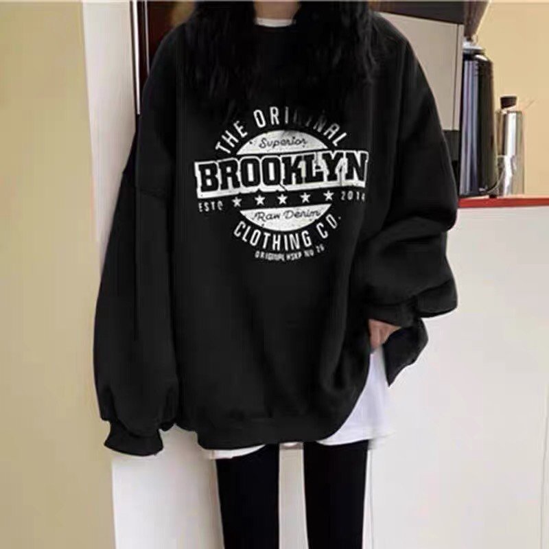 Áo Sweater Brooklyn❤️❤️[RẺ VÔ ĐỊCH]❤️❤️, Sweater Chất Dày Đẹp, Freesize, Oversize, Unisex, Đồ Đôi, Nhóm | BigBuy360 - bigbuy360.vn