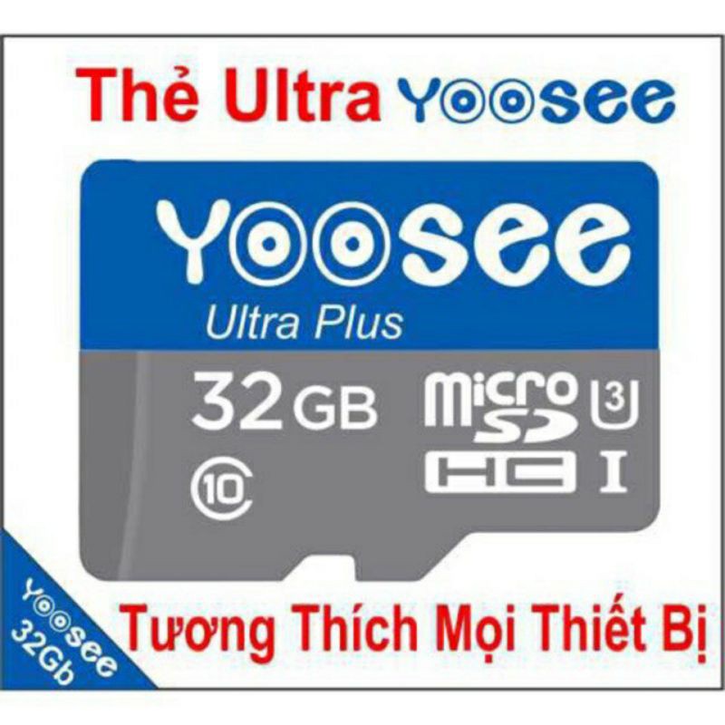 Thẻ nhớ YOOSEE 128GB/ 64GB/ 32GB chuyên dụng cho Camera IP wifi, smartphone... | BigBuy360 - bigbuy360.vn