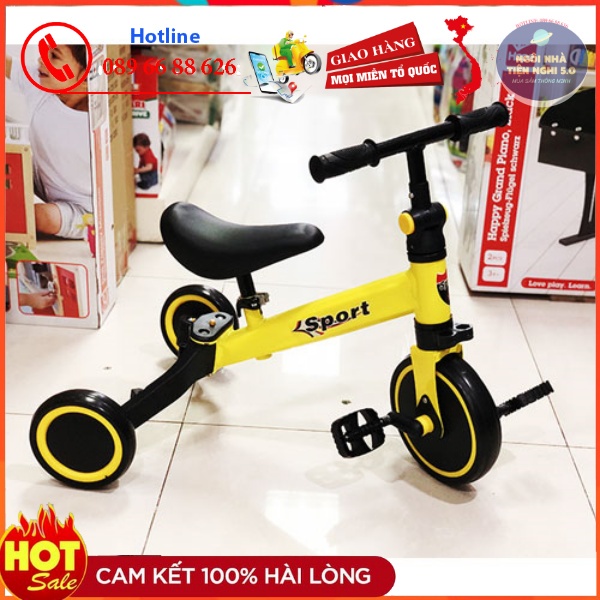 Xe Sport 3in1 xe đạp xe chòi chân kiêm xe thăng bằng cho bé 1-6 tuổi