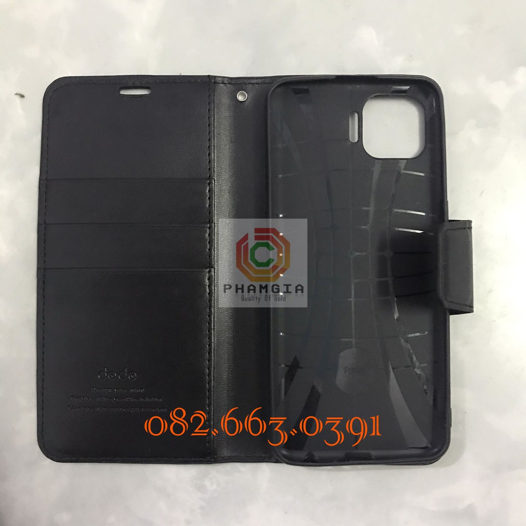 Bao da Oppo A93 chất liệu da sang trọng, có ngăn đựng thẻ siêu tiện lợi